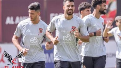 الأهلي يواصل تدريباته استعدادًا لمباراة بيراميدز