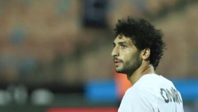 تدريبات تأهيلية لعمرو ناصر بعد خروجه من قائمة الزمالك لمباراة وادي دجلة