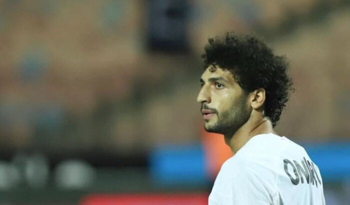 تدريبات تأهيلية لعمرو ناصر بعد خروجه من قائمة الزمالك لمباراة وادي دجلة