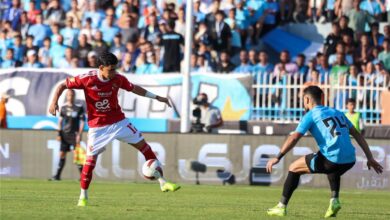 مباراة الاهلي وغزل المحلة