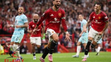 مانشستر يونايتد يحقق فوزا مثيرا أمام بيرنلي في الدوري الإنجليزي الممتاز