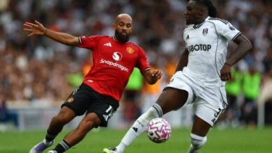 مانشستر يونايتد يسقط في فخ التعادل أمام فولهام بـ الدوري الإنجليزي
