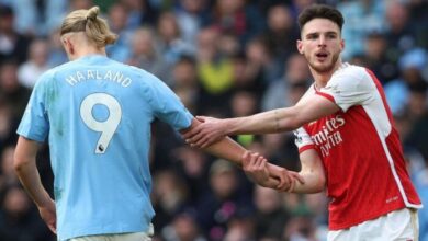 آرسنال يخطف تعادلًا مثيرًا (1-1) أمام مانشستر سيتي في قمة الدوري الإنجليزي «فيديو»