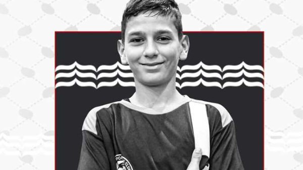استشهاد اللاعب الفلسطيني محمد رامز السلطان بعد قصف منزله