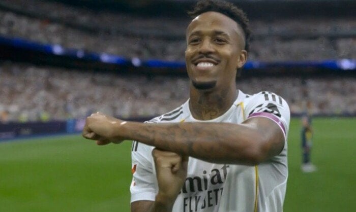 الدوري الإسباني.. قذيقة «ميليتاو» تمنح ريال مدريد التقدم بهدف أمام إسبانيول في الشوط الأول «فيديو»