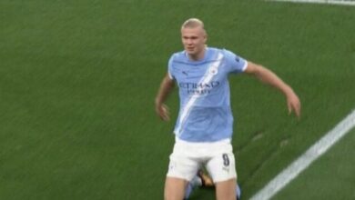 برأسية «هالاند».. مانشستر سيتي يتقدم بالهدف الأول أمام نابولي في دوري أبطال أوروبا «فيديو»