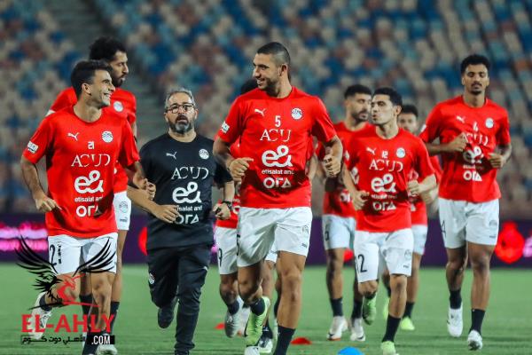 تدريبات بدنية ومران استشفائي للاعبي منتخب مصر