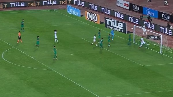 عدي الدباغ يسجل الهدف الأول للزمالك في مرمى المصري بالدوري