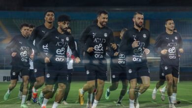 منتخب مصر يختتم تدريباته استعدادا لمواجهة إثيوبيا اليوم
