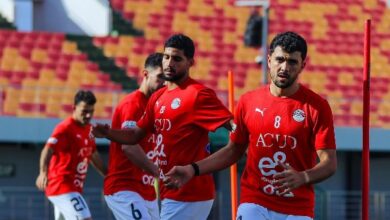 منتخب مصر يختتم تدريباته لمواجهة بوركينا فاسو.. شاهد