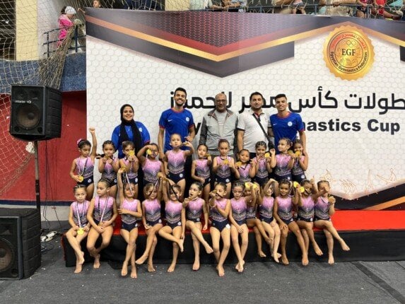 نور عمرو تحصد ذهبية كأس مصر للجمباز تحت 6 سنوات
