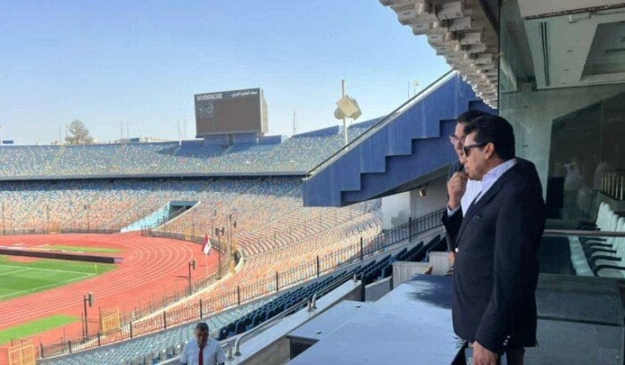 وزير الرياضة يتفقد استاد «القاهرة الدولي» قبل استئناف مباريات الدوري الممتاز «صور»
