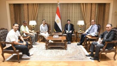 وزير الشباب لـ رئيس اتحاد الإسكواش ومصطفى عسل: مستمرون في دعمكم