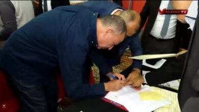 الخطيب يدلي بصوته في انتخابات الأهلي وسط حضور كبير من أعضاء الجمعية العمومية