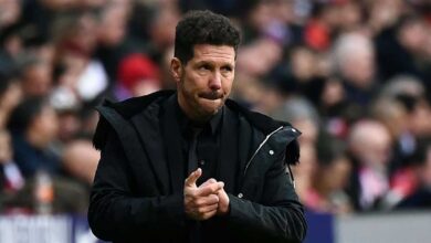 سيميوني يكشف سبب الهزيمة القاسية لأتلتيكو مدريد أمام آرسنال