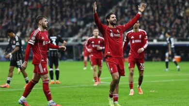 محمد صلاح في خسارة ليفربول أمام برينتفورد
