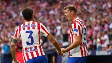 أتلتيكو مدريد يهزم إنتر ميلان 2-1 في دوري أبطال أوروبا