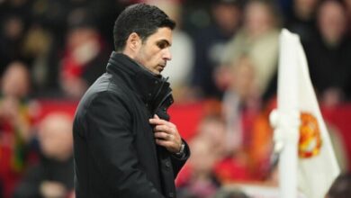 أرتيتا يعرب عن إحباطه بعد تعادل أرسنال أمام تشيلسي