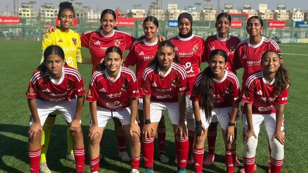 الأهلي يواجه سينزو اليوم في بطولة الجمهورية لناشئات كرة القدم
