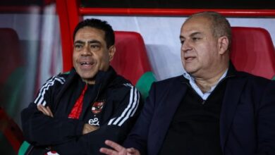 السفير المصري يحضر مران الأهلي في المغرب