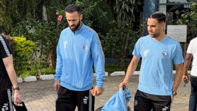 بعثة بيراميدز تتوجه إلى ملعب المباراة لمواجهة باور ديناموز في دوري الأبطال