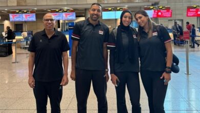 بعثة سيدات منتخب الطائرة الشاطئية تغادر إلى أستراليا للمشاركة في بطولة العالم