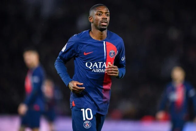 ديمبلي يشارك مع سان جيرمان أمام توتنهام في دوري الأبطال