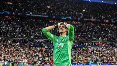 ريال مدريد يفتقد خدمات تيبو كورتوا أمام أولمبياكوس اليوناني