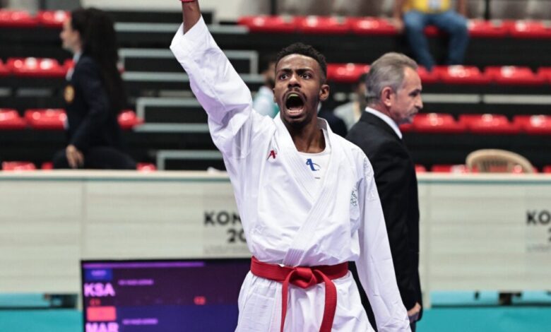 سعود البشير يهدي السعودية ميدالية في الكاراتيه – كورة بريك