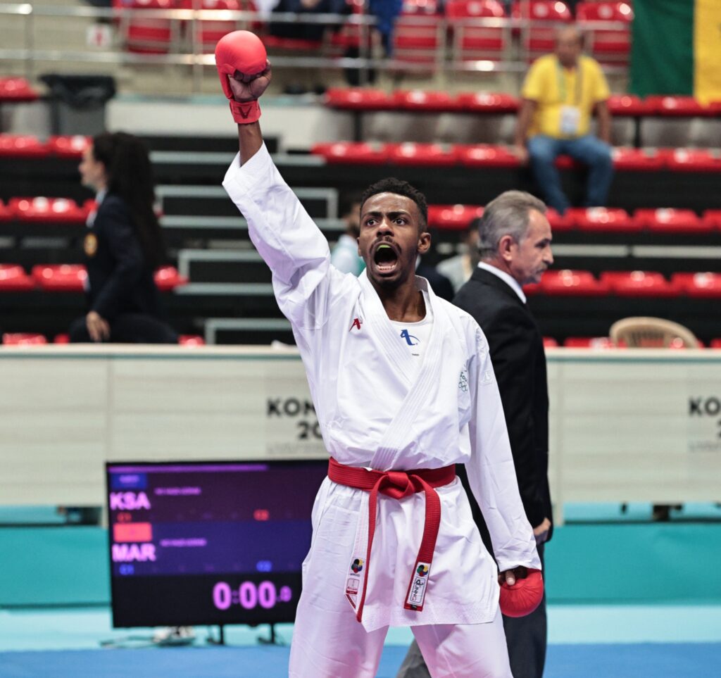 سعود البشير يهدي السعودية ميدالية في الكاراتيه – كورة بريك