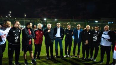 هاني أبوريدة يدعم المنتخب الوطني المشارك في كأس العرب ويوجه رسالة للاعبين