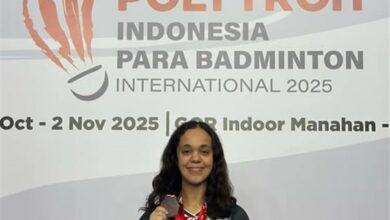 ياسمينا عيسى تتوج ببرونزية بطولة أندونيسيا الدولية للريشة الطائرة البارالمبية