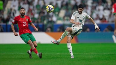 الشوط الأول.. الأخضر يتأخر أمام المغرب بهدف البركاوي في كأس العرب – كورة بريك