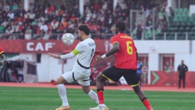 التعادل السلبي يحسم الشوط الأول من مباراة مصر وأنجولا