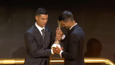 «جلوب سوكر».. دجوكوفيتش يفوز بجائزة رياضي العام ويتغنى بكريستيانو رونالدو – كورة بريك