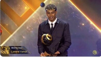 لامين يامال يحصد ثلاث جوائز في حفل جلوب سوكر 2025