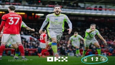 ملخص وأهداف مباراة مانشستر سيتي ونوتنجهام 2-1 في الدوري الإنجليزي