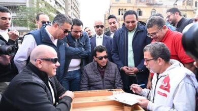 وزير الرياضة ومحافظ القاهرة يشهدان ختام نهائي دوري القهاوي للطاولة والدومينو في نسخته الثانية