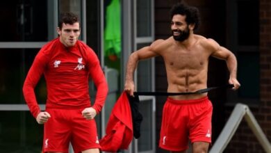 آندي روبيرتسون يودع محمد صلاح بكلمات مؤثرة بعد إعلان رحيله عن ليفربول