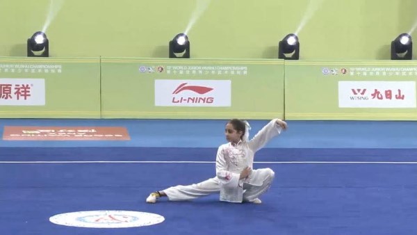 جوري رمضان تحصد ذهبية بطولة العالم للووشو كونغ فو بالصين