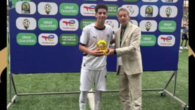 دانيال تامر يفوز بجائزة أفضل لاعب في لقاء مصر وتونس