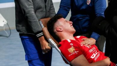 إصابة سيف عابد لاعب طائرة الأهلي بقطع في الرباط الصليبي