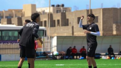 منتخب الناشئين يختتم تدريباته لمواجهة المغرب.. ودرويش يحفز اللاعبين