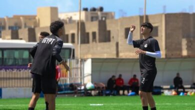 منتخب الناشئين يختتم تدريباته لمواجهة المغرب.. ودرويش يحفز اللاعبين