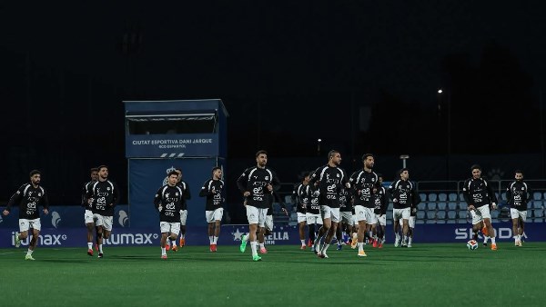 منتخب مصر يخوض تدريبه في إسبانيول استعدادا لودية إسبانيا