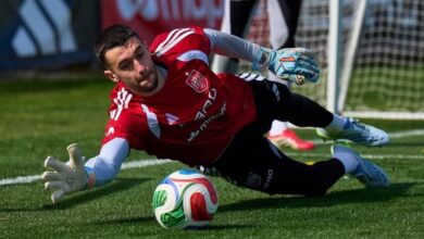 إسبانيا تخوض تدريبها الأخيرة استعدادا لمواجهة مصر وديا ..صور