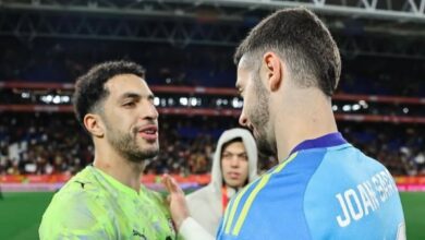 بعد تألقه مع المنتخب .. مصطفى شوبير يشارك صورا من مباراة مصر أمام أسبانيا