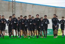 منتخب الناشئين يختتم استعداداته لمواجهة ليبيا تحت الأمطار