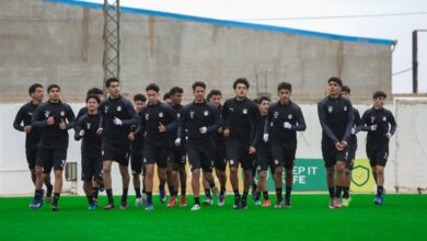 منتخب الناشئين يختتم استعداداته لمواجهة ليبيا تحت الأمطار
