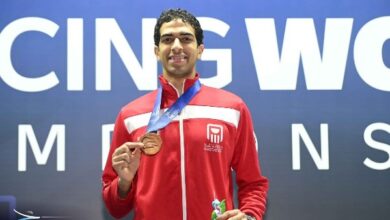 وزير الرياضة يهنئ أحمد هشام ببرونزية بطولة العالم للسلاح في البرازيل